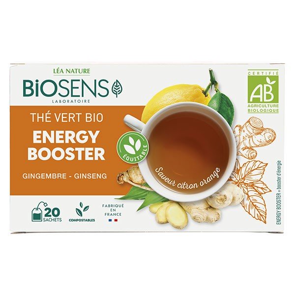 Biosens Thés et Infusions Thé Vert Energy Booster Bio 20 sachets