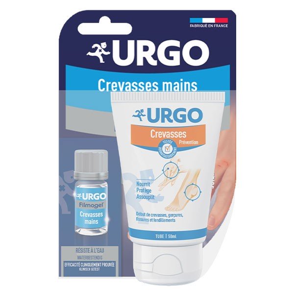 Urgo - Crème Prévention Crevasses - Nourrit, Protège et Assouplit - Huile  de germe de blé - 50ml