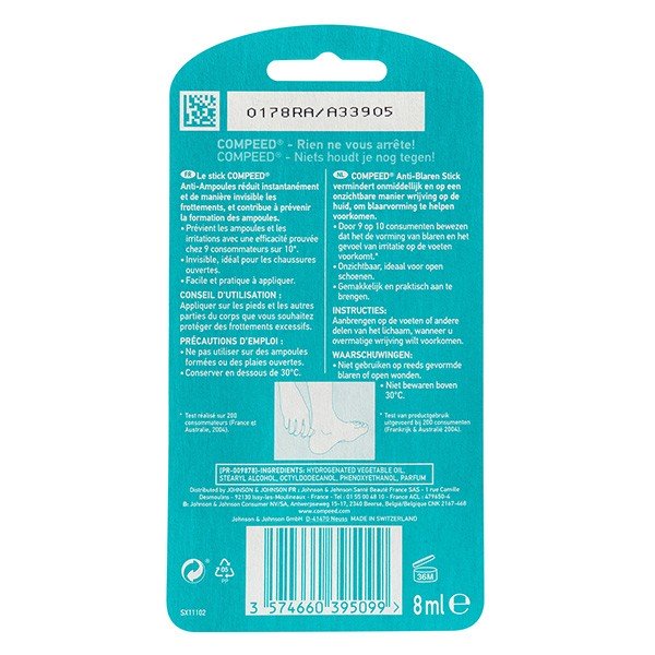 Compeed Stick Anti-Ampoule et Anti-Frottement 8ml