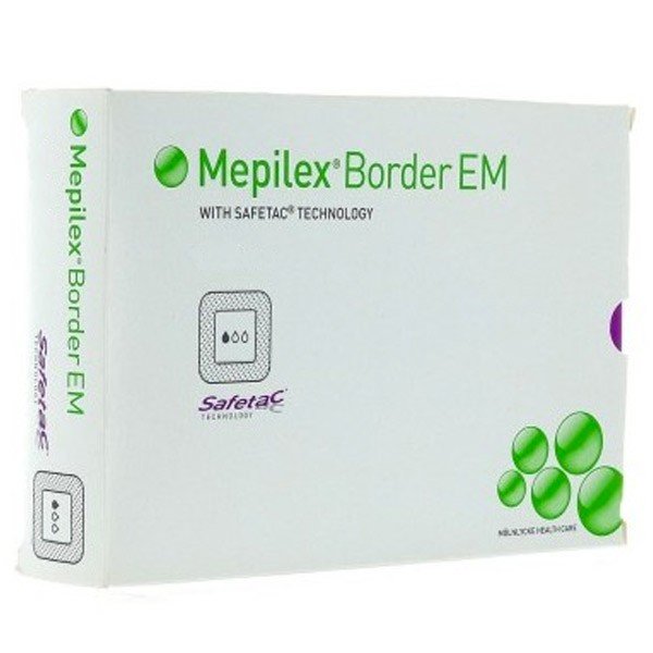 Molnlycke Health Care Mepilex Border EM Pansement Hydrocellulaire Stérile  10 x 20cm 10 unités | Pas cher