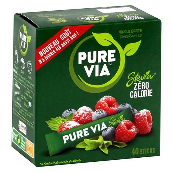 Pure Via Stevia - 40 sticks - Pharmacie en ligne