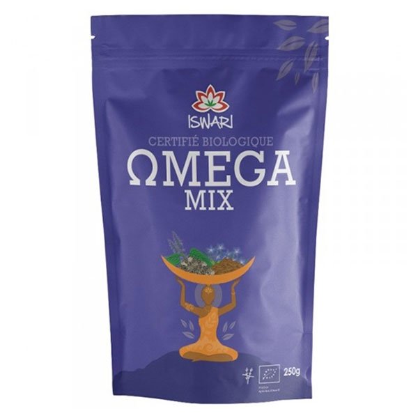 Iswari Omega 3 Mix Graines de Lin & Graines de Chia en Poudre Bio 250g